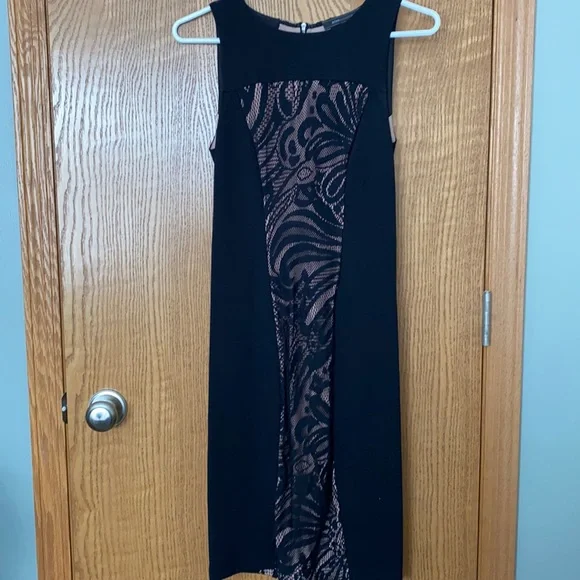 BCBGMaxAzria | Dresses | Bcbg Small Fitted Lace Detail Dress | Poshmark